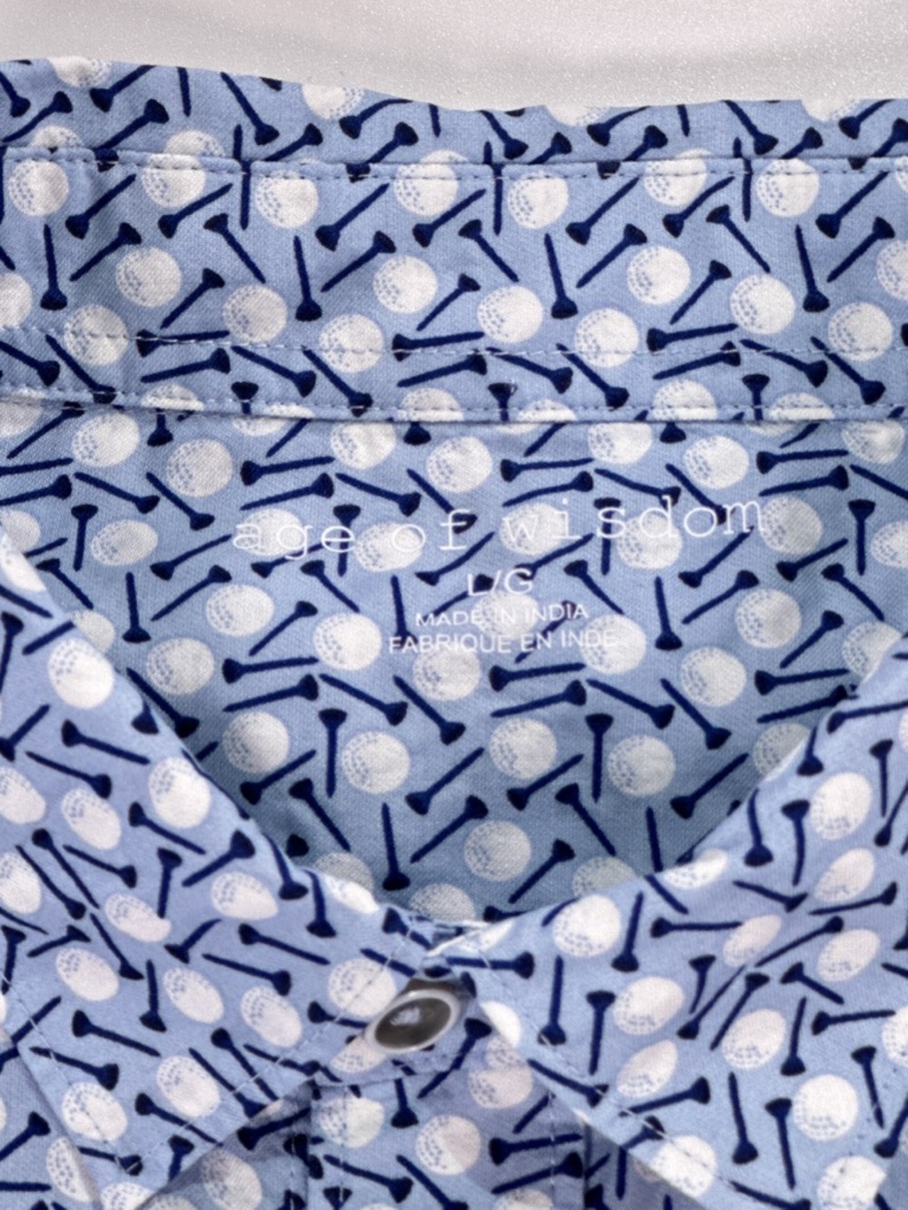 Age Of Wisdom Men’s Golf Print Short Sleeve Button Up Modal Shirt
large - Picture 5 of 11